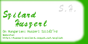 szilard huszerl business card